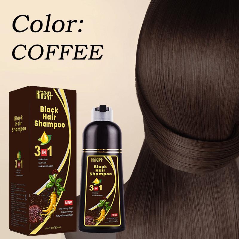 

М яка фарба для чорного волосся 3-в-1 для зафарбовування сивини