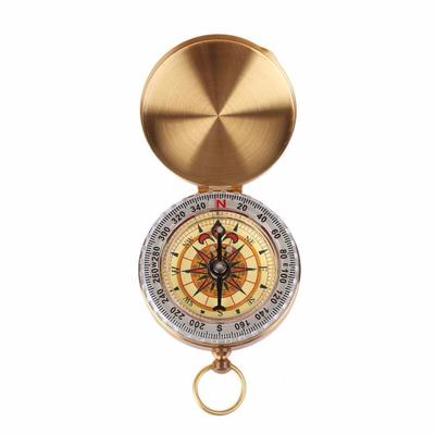 Luminous Compass Flip Up Cover Multi Functional Shakeproof Hiking Compass Camping Survival Tools