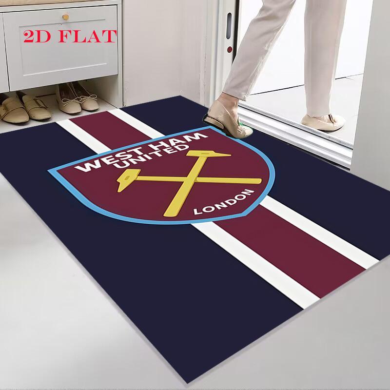 Dywan z logo West Ham do salonu, sypialni, domu, dekoracja sofy, antypoślizgowa mata podłogowa dla dzieci do zabawy