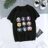 New Demon Slayer Anime Print Trendy Casual Top for Women, Summer Parent-child T-shirt for Women