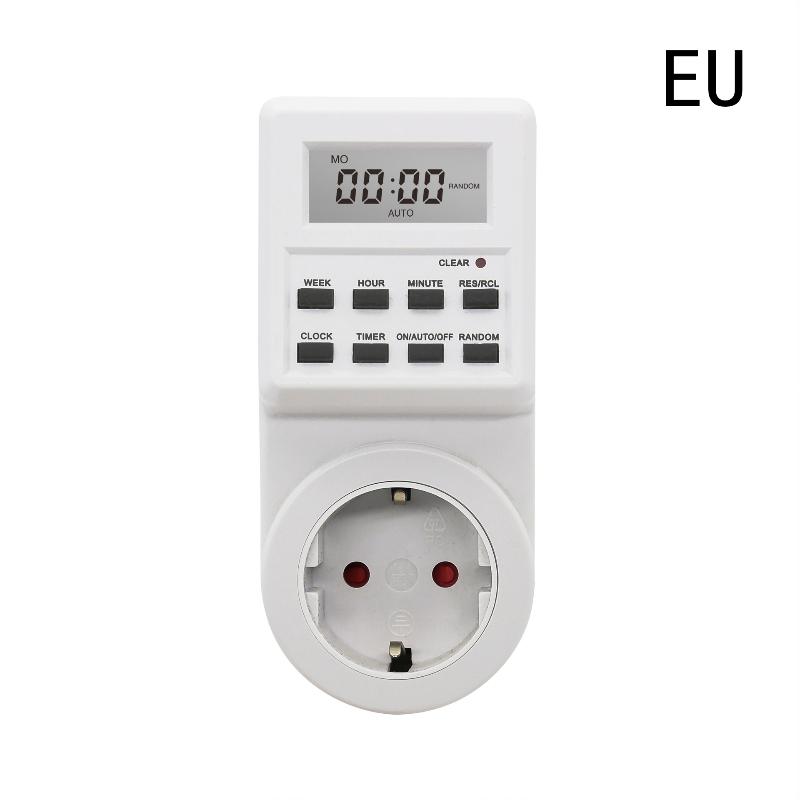 

Electronic Digital Timer Switch Socket EU/UK/US/AUPlug 24 Hour Cyclic Kitchen Timer Outlet Programmable Timing Socket