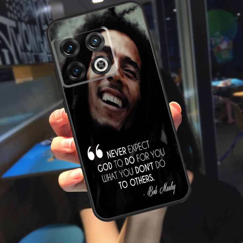 Bob Marley Quotes Rasta Reggae Funda For OnePlus 12R 13 R 12 11 9 10 Pro 8T 9RT 10T OnePlus Nord 4 CE 2 3 Lite N20 N30 Case
