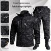 Men's Durable Waterproof Camouflage Jacket & Pants Set - Breathable Workwear for Spring & Autumn Outdoor, Tactical, and Mountaineering Use