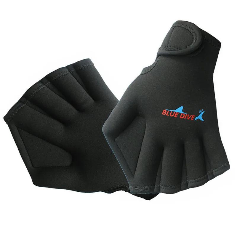 Diving Gloves Swimming Gloves Paddles Neoprene Adults Hand Webbed Dive Equipment Swimming Training Fingerless Paddles