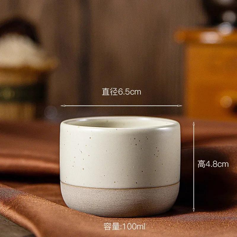 Vintage Coffee Mug 100ml 180ml 230ml Ceramics Tea Cup Japanese-style Cafes Drinkware Stoneware Espresso for Restaurants Hotels