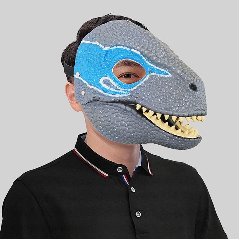 Nakrycie głowy psa domowego Maska dinozaura Maska dinozaura 3D Realistyczny raptor Dino Ruchoma szczęka Maska dinozaura