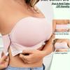 Women Plus Size Seamless Strapless Bandeau Bra Anti-Slip Wireless Removable Multi-Way Bralette