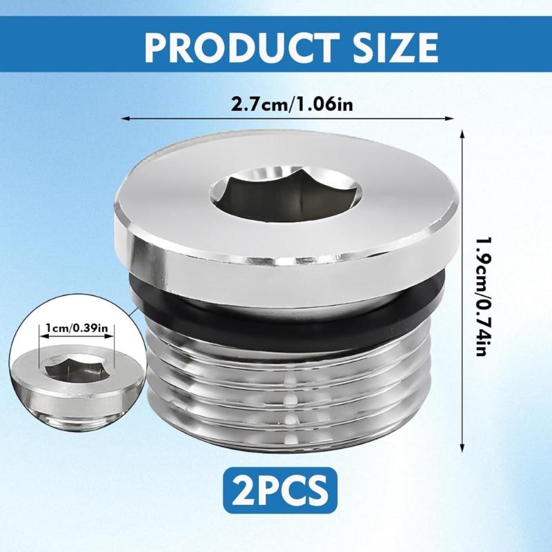 2PCS 304 Untarnished12.7mm Pipe Outlets Strong Spell Operate Gaskets For Machinery And Piping Systems
