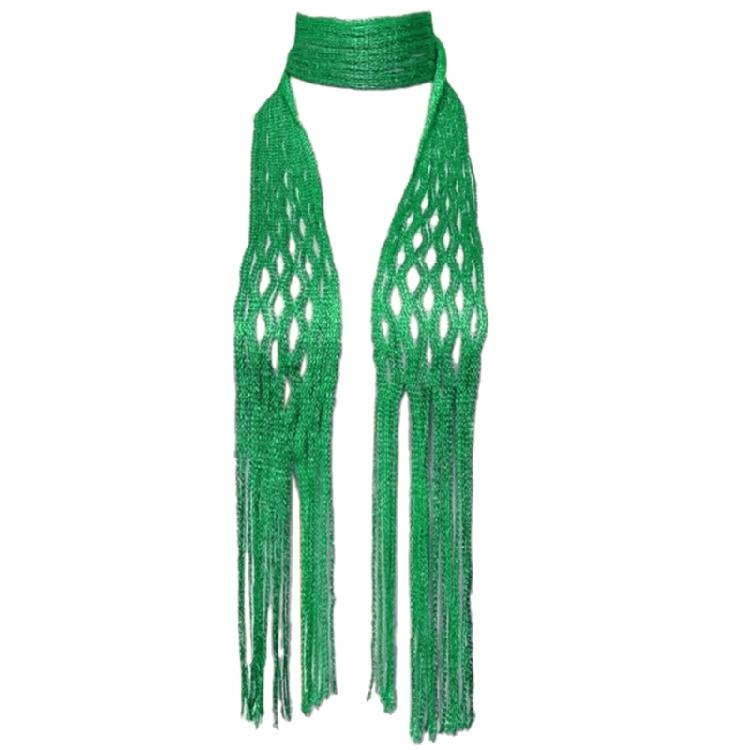 Women Skinny Scarf Thin Choker Knit Belt Stripe Long Tie Scarf Bag Handle Wrap