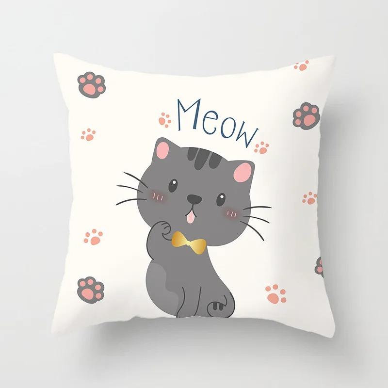 Office Living Room Home Pillowcases Various Animal Cartoon Pattern Pillowcases Car Ornaments