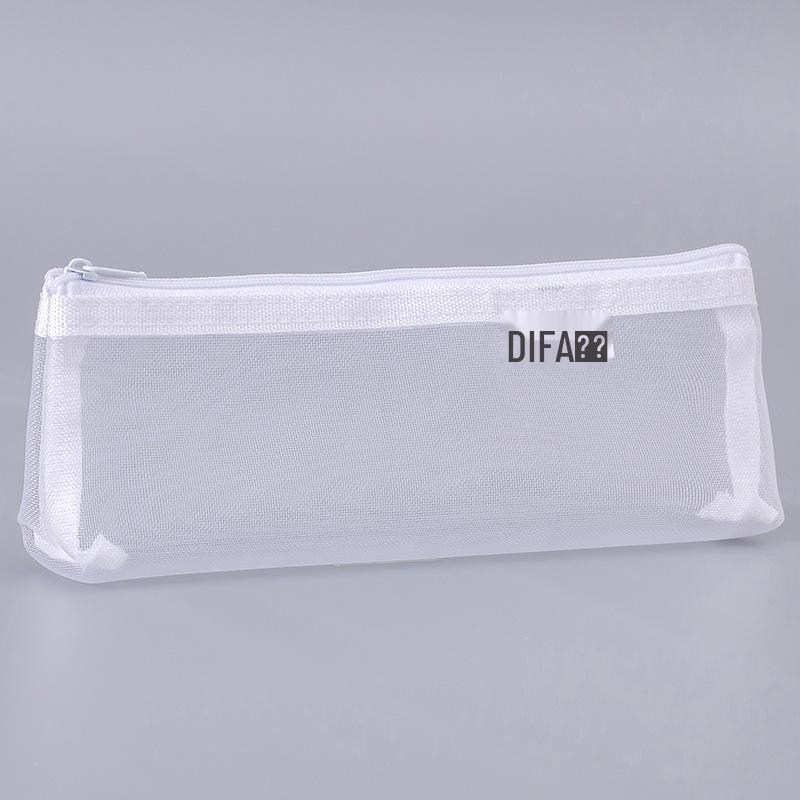 Clear Mesh Pencil Case: Large Capacity Student Exam Storage Bag
