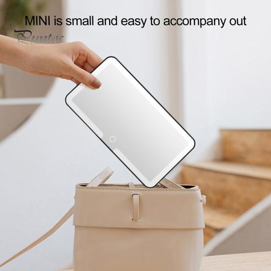 Sun Visor Makeup Mirror Car Vanity with 3 Light Modes Dimmable Touch Control Rechargeable Glare-Free LED