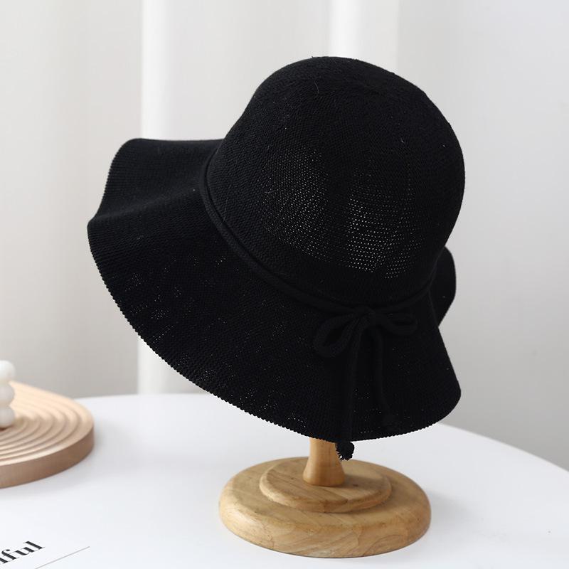 Big brim face covering fisherman hat for wome summer Korean version versatile travel sun hat sun protection grass woven sun hat breathable