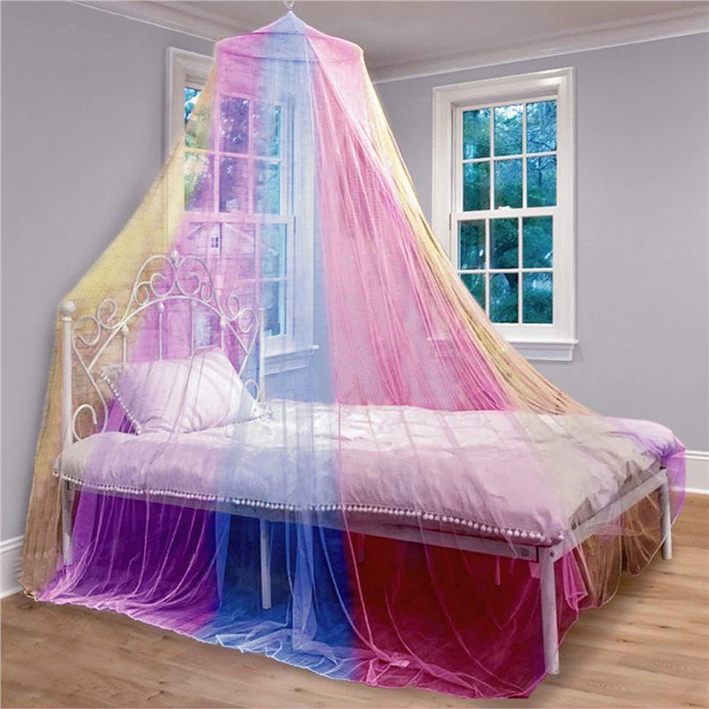Summer Mosquito Net Canopy: Encrypted Folding Dome for Princess Bed with Free Installation