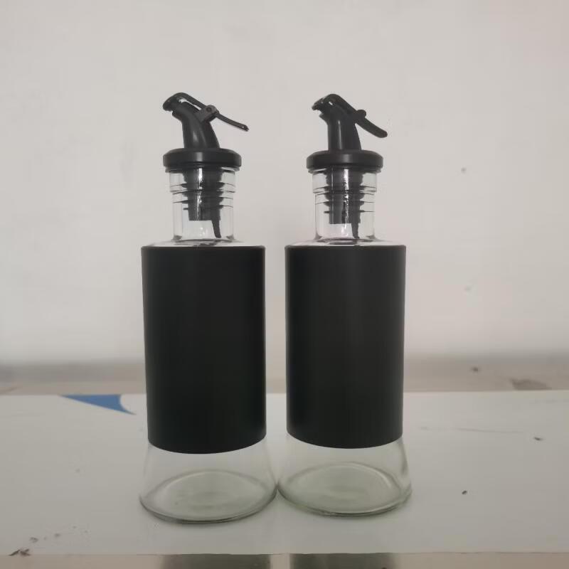 Ru Han Modern Stainless Steel Oil Dispenser Bottle Set (4-Pack)
