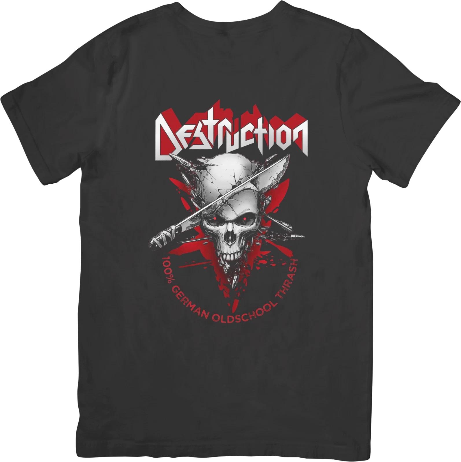 

Destruction Music Unisex Fit for Men & Women Quality Cotton T-Shirt Black 4XL