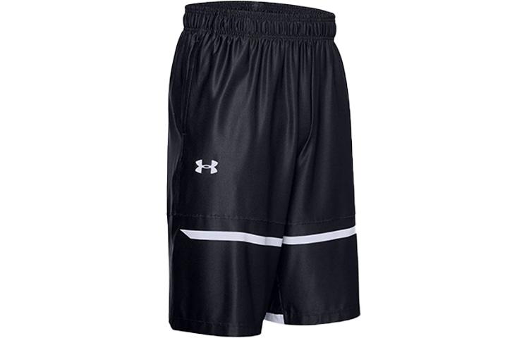 Under Armour Men's Black Basketball Shorts Moderate Straight Fit Pants 1354211-001 Cm