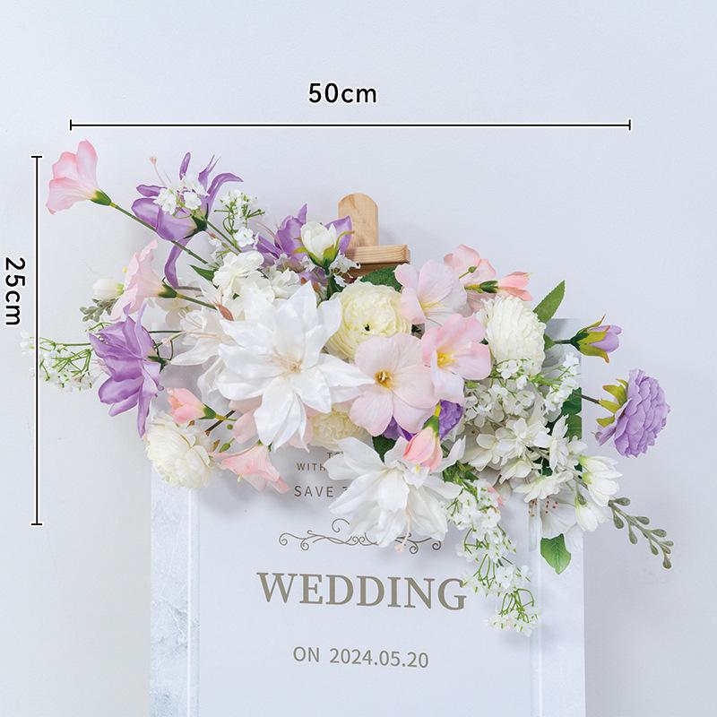 European Taro Purple Arch Floral Arrangement for Weddings & Events