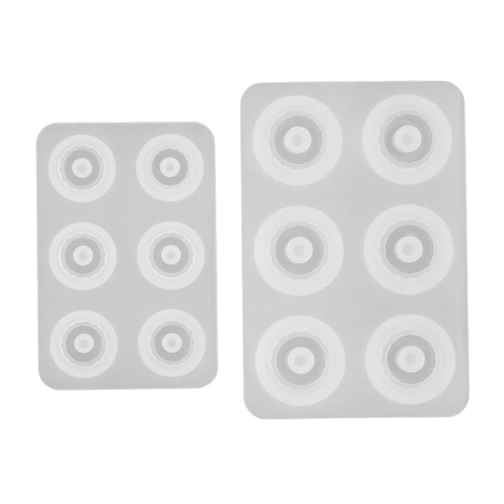 4er Set Silikonperlenformen Gießform Harz Schmuckherstellung Anhänger Handwerk DIY Werkzeug