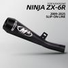 Motorcycle Exhaust M4 Slip on Line Muffler with DB Killer Racing Line for Kawasaki Motorbike ZX-6R ZX6R 2009-2025