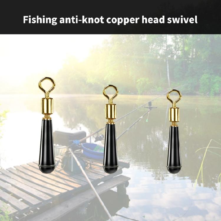 100lots Tangles Without Fishing Swivels Heavy Type Brasses Construction with Smooth Rotations for Anglers