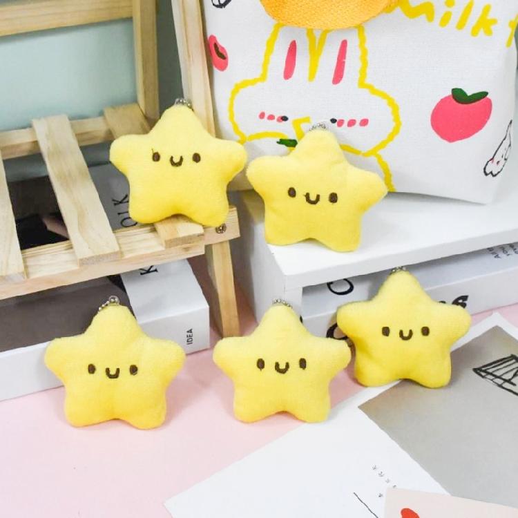 Squeak Doll Stuffed Toy Keychain Backpack Purse Star Pendant Plush Toy