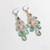 Colorful Crystal Teardrop Tassel Earrings
