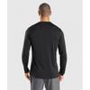 Gymshark Ankunft Langarm T-Shirt Schwarz A2a1h Bbbb