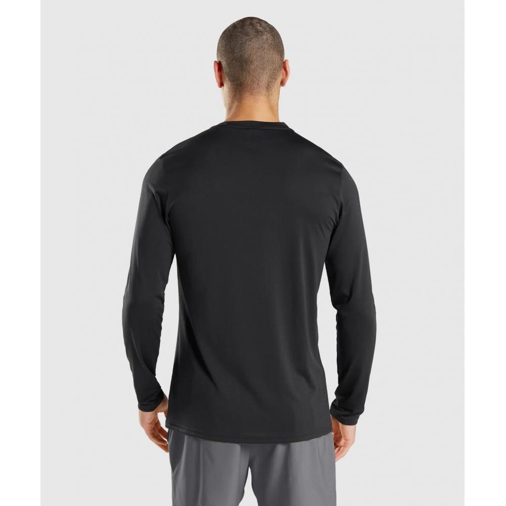 Gymshark Ankunft Langarm T-Shirt Schwarz A2a1h Bbbb