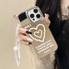 Ins-Style iPhone 16 Pro Case: Love 13 Mirror 3-in-1, Fits iPhone 15/14 Pro