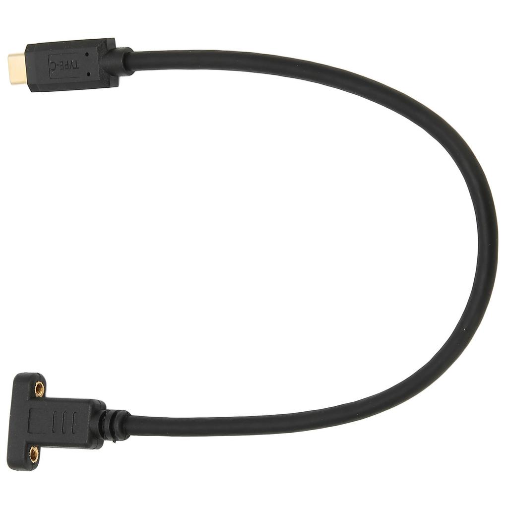 USB Extension Cable 0.3M USB 3.1 Type C Male to Female 10Gbps Gold Plated Data Cable with Panel Mounting Screw Hole