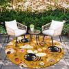 Animal Stickers Pattern Round rug,Carpet Rug for Living Room Bedroom Playroom ,Non-slip Floor Mat,Holiday Gifts and Birthday Gifts.