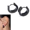 Fashion Women Men Small Huggie Silver Color Gold Black Blue Titanium Steel Round Smooth Circle Hoop Earrings Jewelry