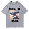 Tralalero Tralala Funny Shark With Shoes Meme T Shirts Summer Unisex Unisexs Humor Oversized Tshirt Unisex Gothic Vintage Tshirt