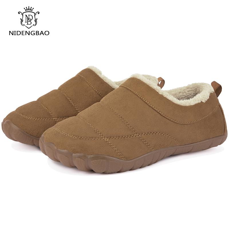 Зимние домашние мужские тапочки с толстым плюшем — фото 3