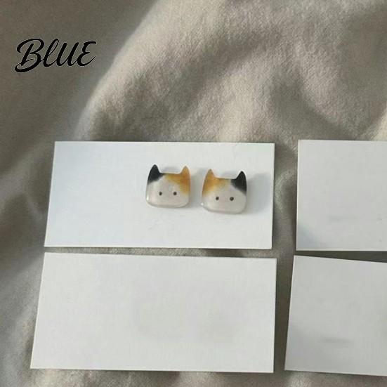 Smooth Stud Earrings 1 Pair No Burrs Lightweight Kitten Design