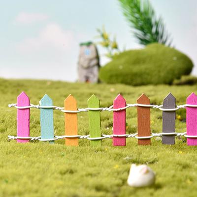 Χρωματιστό Ξύλινο Φράχτης Χαριτωμένο Ζωντανό Μίνι Διακοσμητικό Ξύλινος Φράχτης για Ζωηρά Φυτά σε Γλάστρες