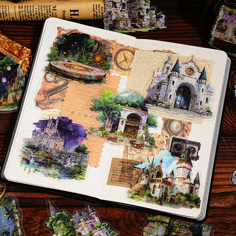 Yi Niao PET Magic Theme Sticker Pack - 15 Decorative Sheets