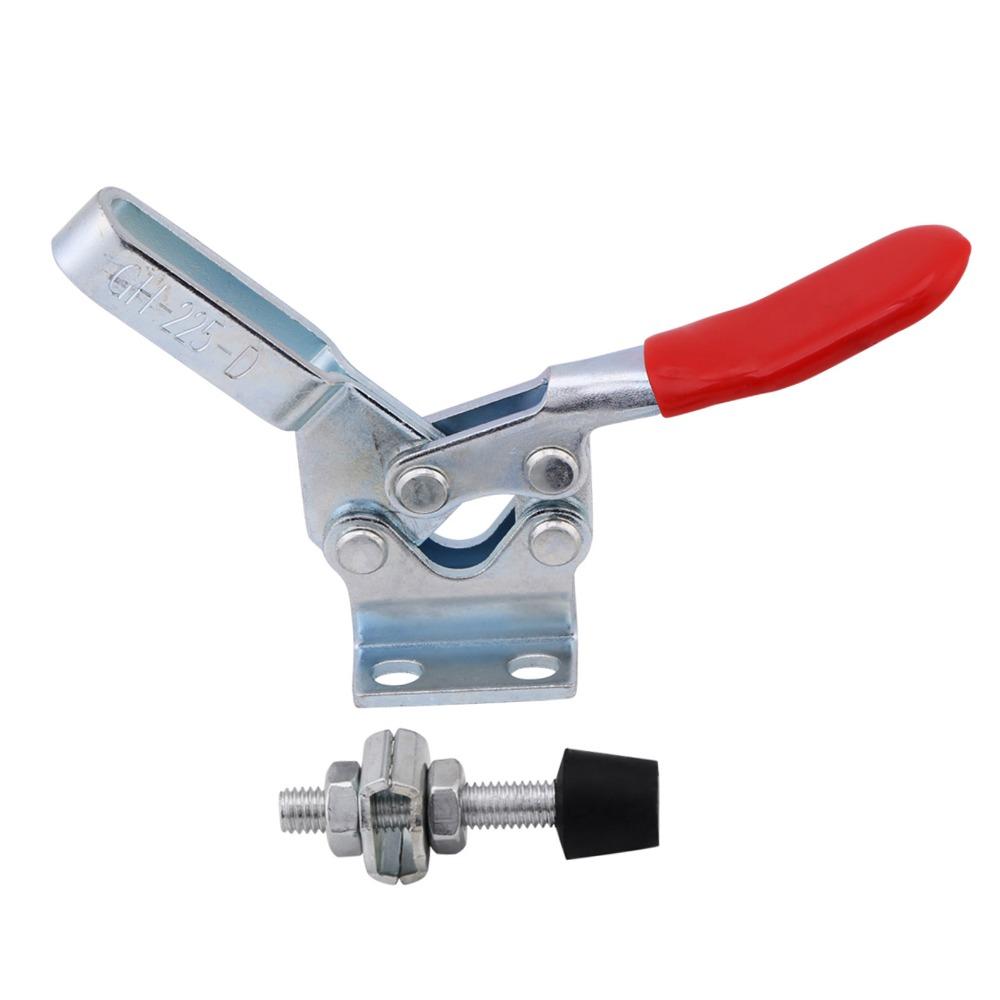 5pcs 227Kg Holding Capacity Toggle Clamps GH-225-D Horizontal Action Fixture Clamps Quick Release Mechanism Quick Release Clamps