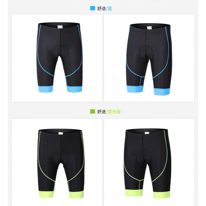 Men Women Cycling Shorts Breathable Bike Solid Color Performance Pants