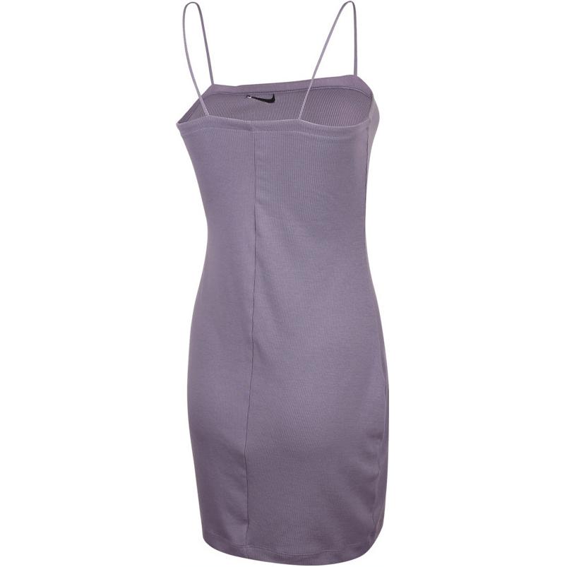 Nike Slim-Fit Solid Sleeveless Dress Women Dress Deep-Dawn-Purple FN4158-509