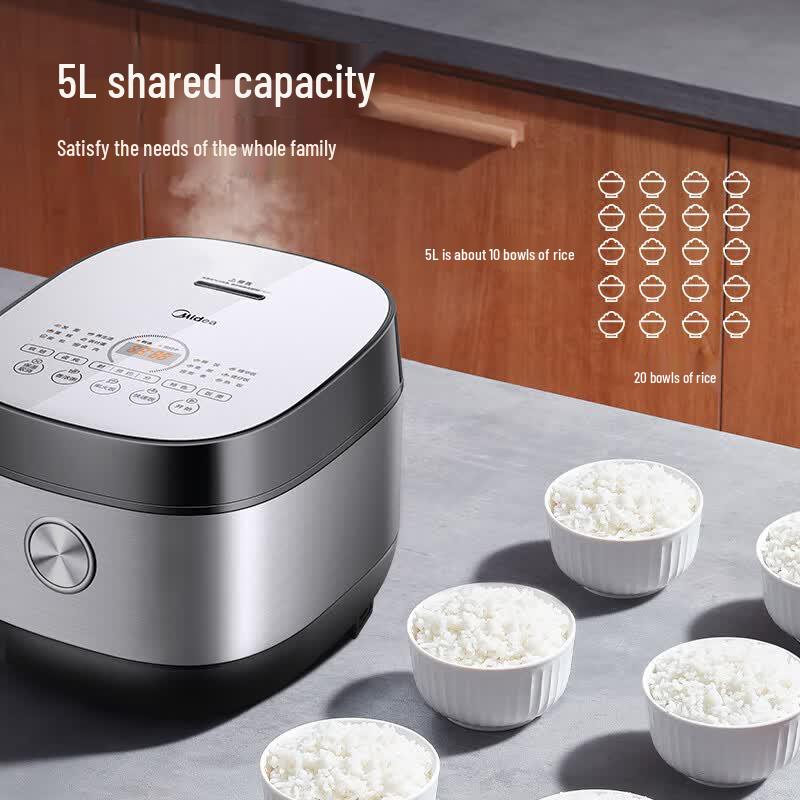Midea 5L Smart Multi-function Rice Cooker CN Plug (adapter Included)