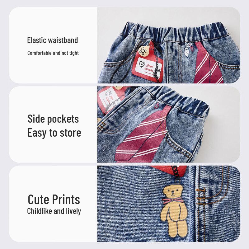 ASK JUNIOR Girls' Blue Denim A-line Skirt