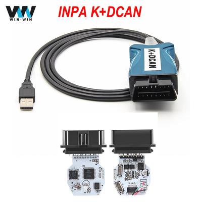 Новейший INPA K + DCAN для BMW OBD2 с интерфейсом USB Переключатель FTDI FT232RL Full Chip OBDII Диагностический инструмент