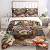 3pcs Seven Dwarfs Mining Quilt Cover Set - Soft & Comfortable Polyester Fabric, All-Season Breathable Comforter Set For 1 Quilt Cover & 2 Pillowc