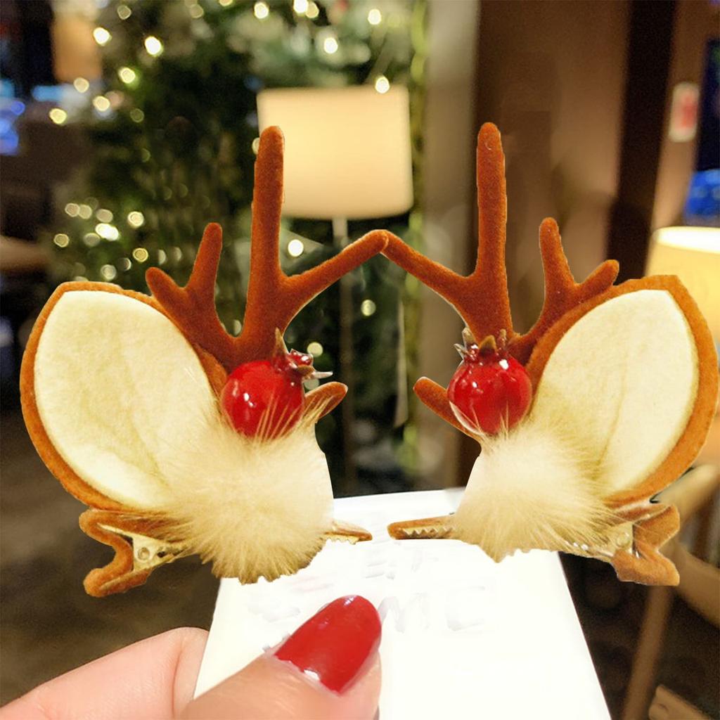 Christmas Antler Hair Clip Headdress  Clip Cute Hair Accessories