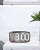 Multi-Function LED Mirror Alarm Clock with Makeup Mirror, Battery or Plug-In Options (Model: 0711-0712)