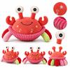 Talking Function Jumping Crab Toy Plush Interactive Moving Toy  Speech Learning