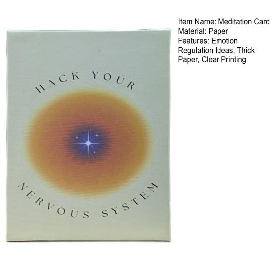 1 Set Meditation Relaxation Card Hack Your Nervous System Card Deck Stress