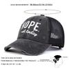 Unisex NOPE Letter Print Wash Baseball Net Caps Hip Hop Cap Spring Summer Outdoor Adjustable Casual Hats Sunscreen Hat